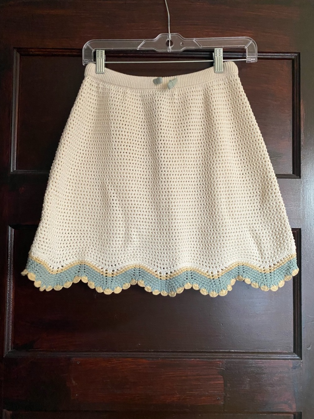Zara Kids Crochet Knit Mini Skirt Scalloped Hem | Fits Women XS/XXS